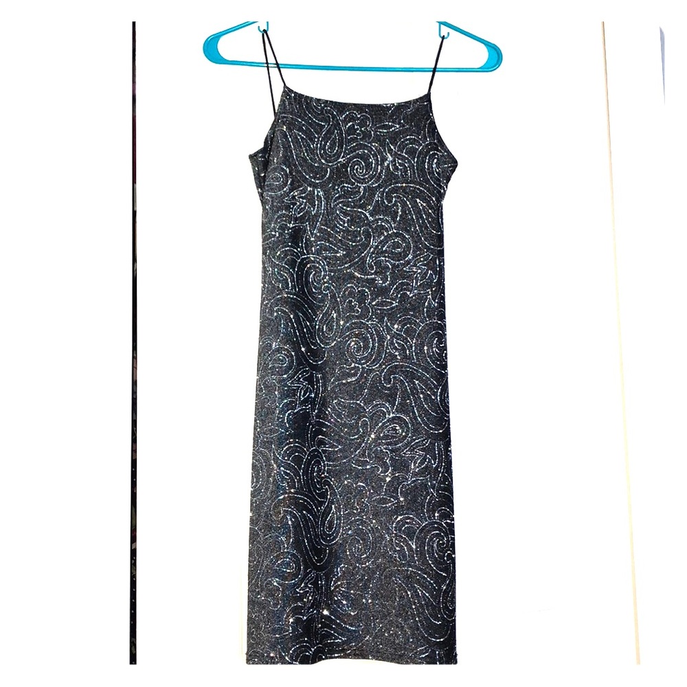 JUMP gray and sparkly slim fit dress
